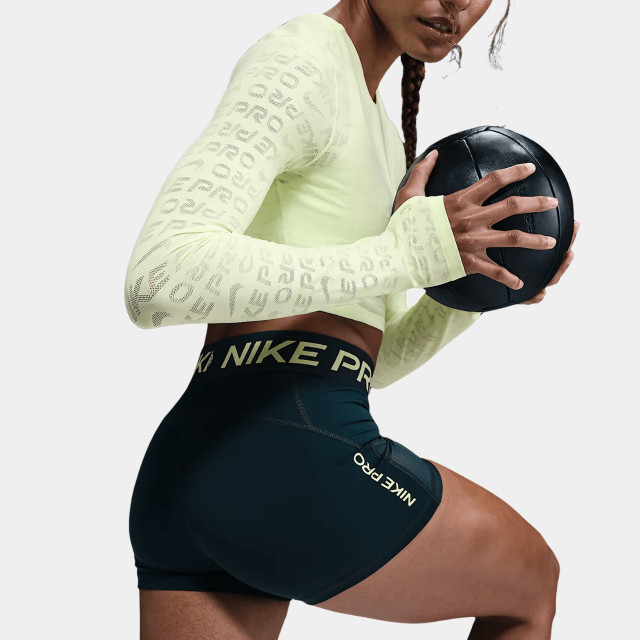 Nike Pro Women's Mid-Rise 7.5cm (approx.) Mesh-Panelled Biker Shorts