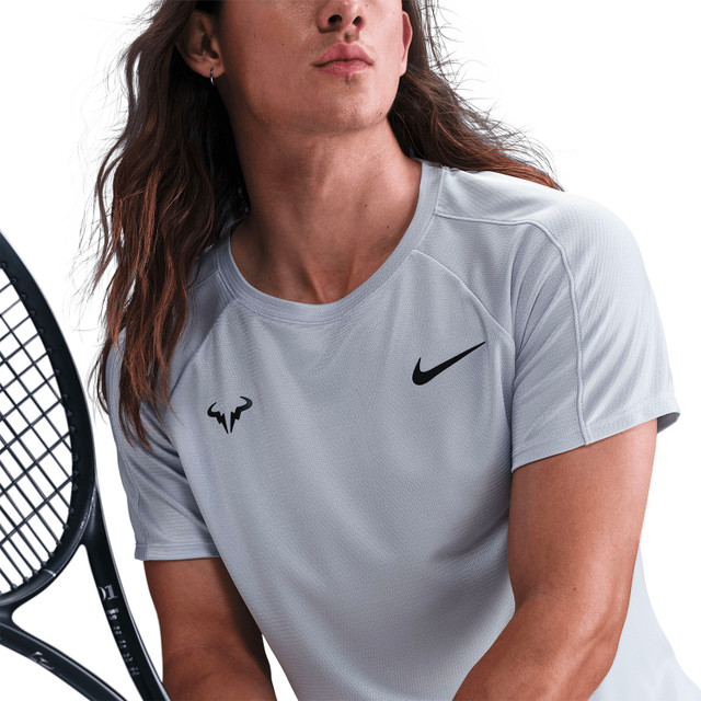 Nike Rafa Men's Dri-FIT ADV Short-Sleeve Tennis T-Shirt -  Ghost/White
