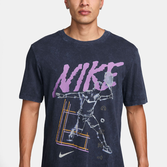 NikeCourt Men's Tennis T-Shirt - Dark Blue