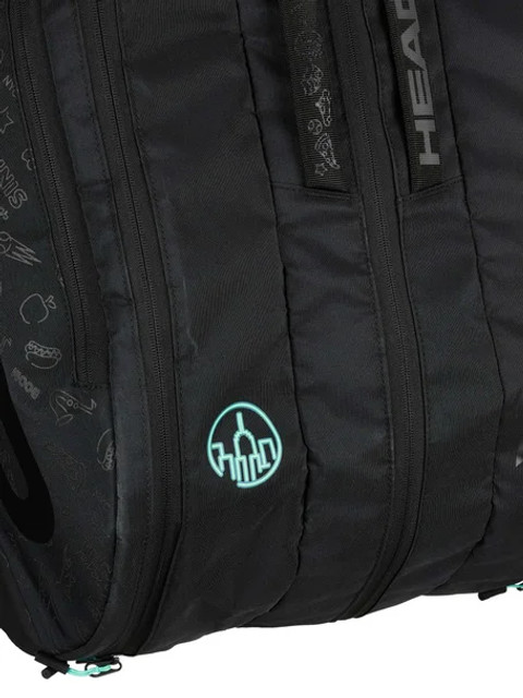 Head Tour 9 Racket Tennis Bag - Neon