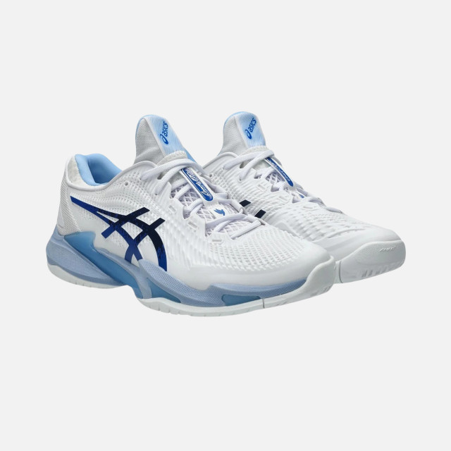 Asics Court FF 3 Novak Men's Tennis Shoes - White/Tuna Blue