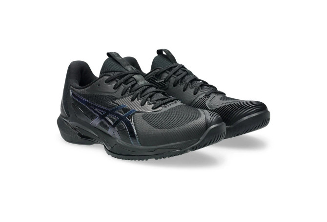 Asics Solution Speed FF 3 Night Energy Men's Tennis Shoes - Black/Prism Blue