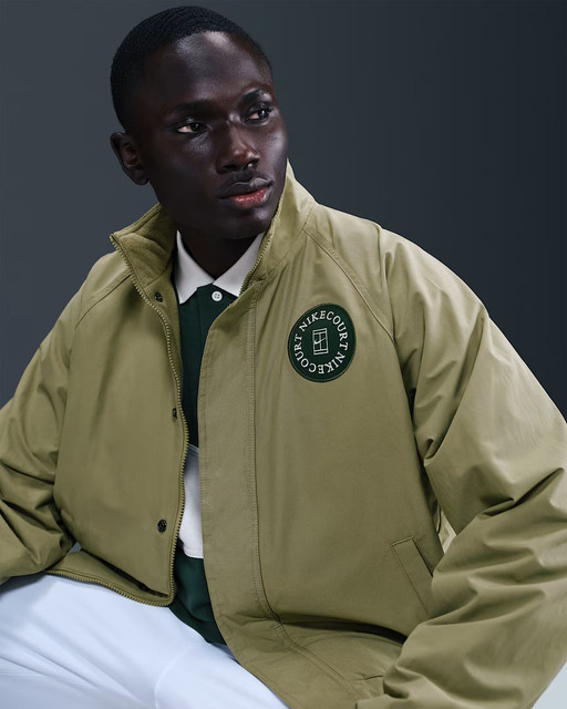 NikeCourt Heritage Men's Tennis Jacket - Neutral Olive/Fir