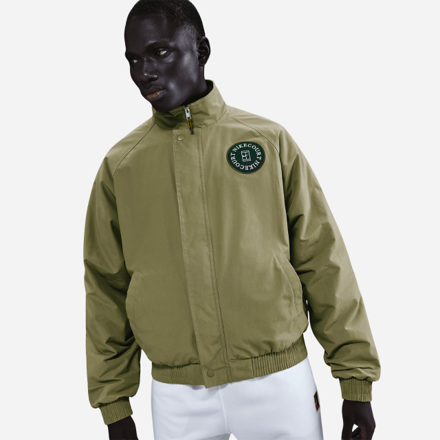 NikeCourt Heritage Men's Tennis Jacket - Neutral Olive/Fir