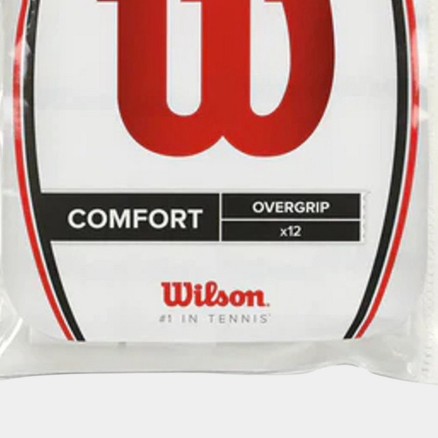 Wilson Pro Comfort White Tennis Overgrip - 12 Pack