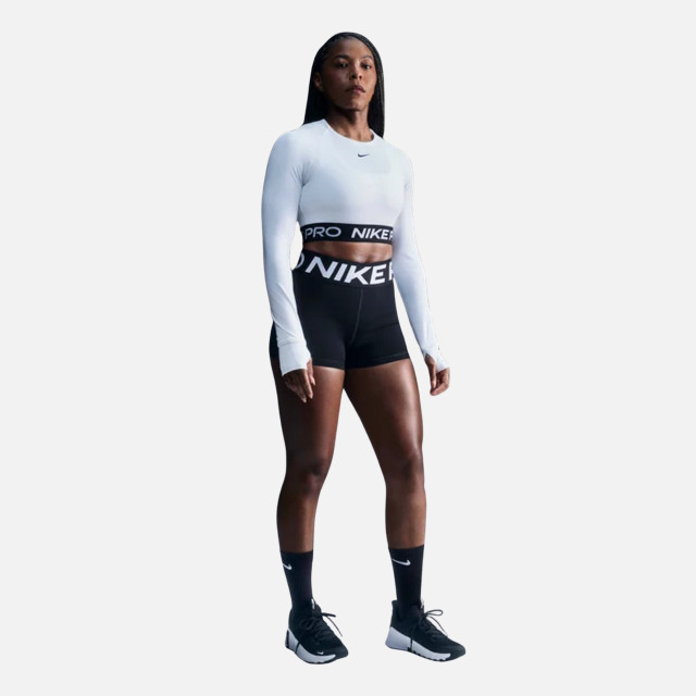 Nike Pro Sculpt Women's High-Waisted Shorts - Black/White