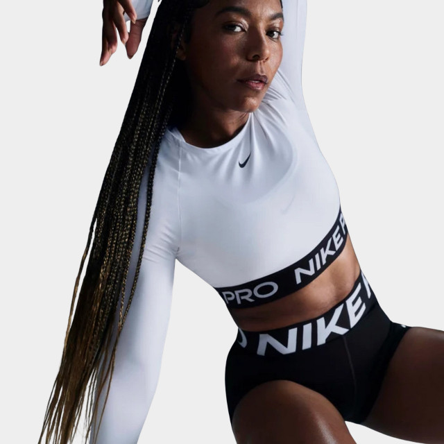 Nike Pro Sculpt Women's High-Waisted Shorts - Black/White