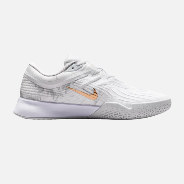 Nike Vapor Pro 3 Magnolia Men's Hard Court Tennis Shoes - White/Pure Platinum/Metallic Gold