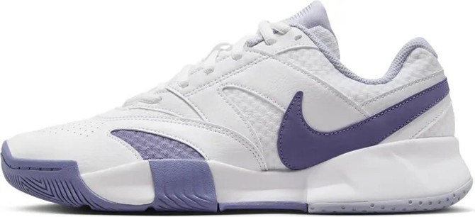 Nike Womens Court Lite 4 Tennis Shoe - White/World Indigo-Ghost