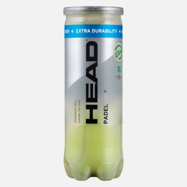 Head Padel Pro+ Can of 3 Padel Balls