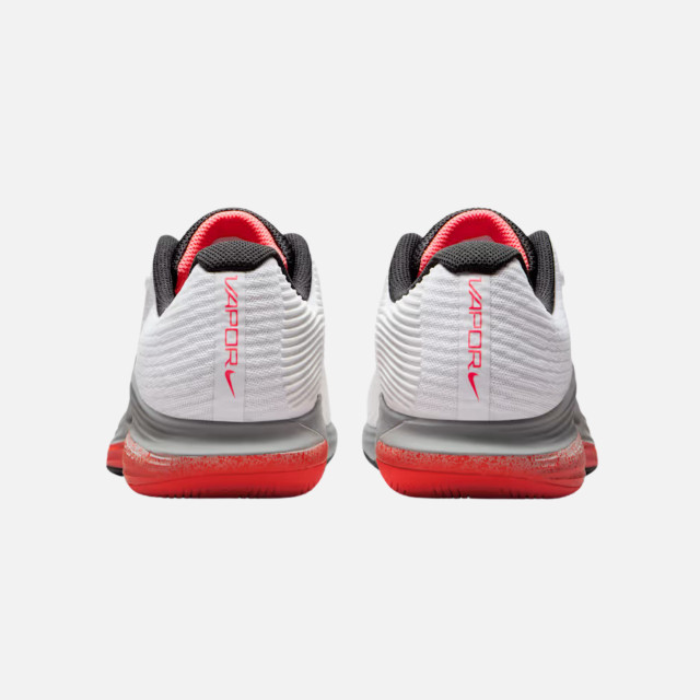 Nike Zoom Vapor 12 Premium Womens Tennis Shoe - White/Hot Lava/Wolf Grey