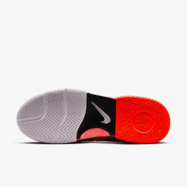 Nike Court Lite 4 Premium Mens Tennis Shoe - White/Hot Lava/Wolf Grey