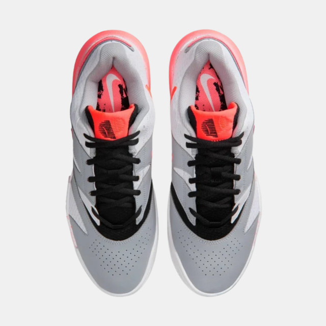 Nike Court Lite 4 Premium Mens Tennis Shoe - White/Hot Lava/Wolf Grey