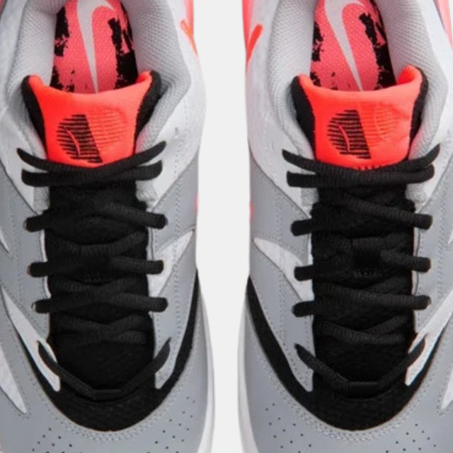 Nike Court Lite 4 Premium Mens Tennis Shoe - White/Hot Lava/Wolf Grey