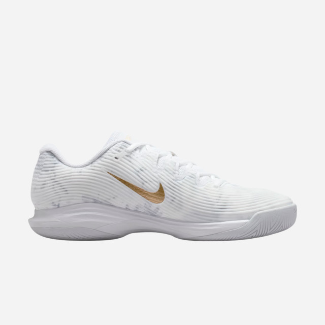 Nike Vapor 12 Magnolia Men's HC Tennis Shoes - White/Pure Platinum/Metallic
