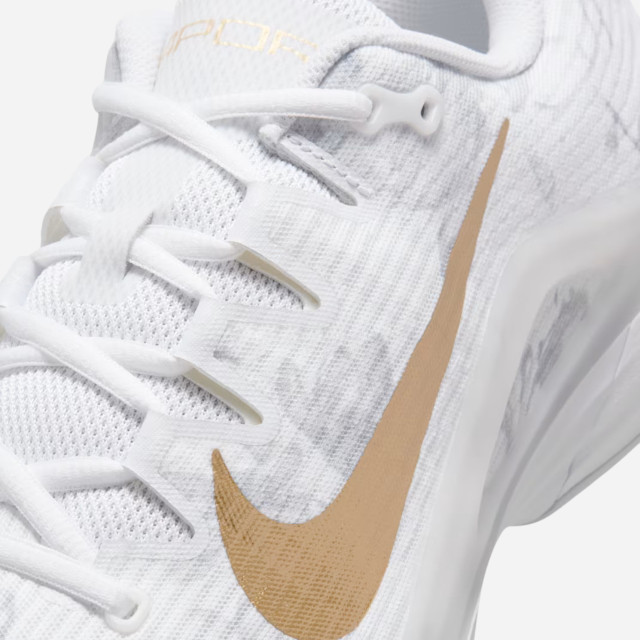 Nike Vapor 12 Magnolia Men's HC Tennis Shoes - White/Pure Platinum/Metallic