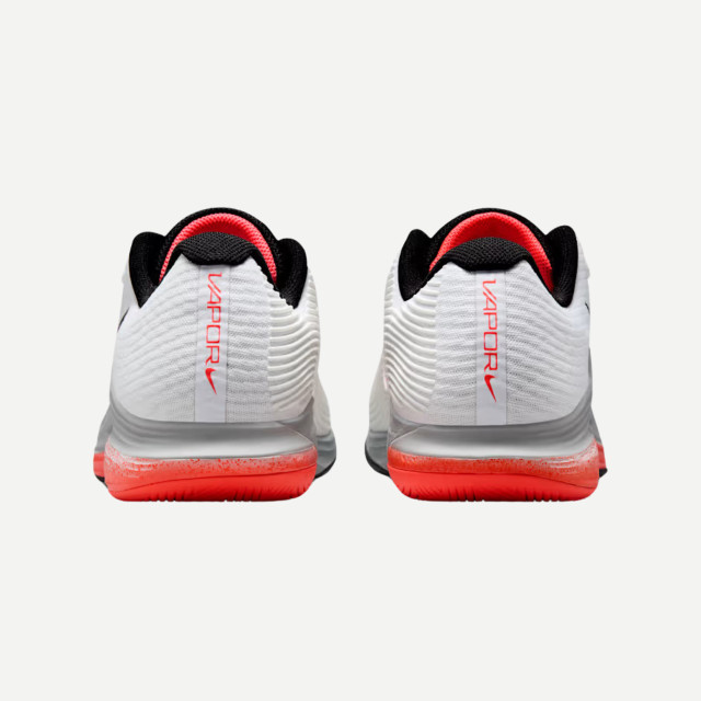 Nike Vapor 12 HC Premium Men's Tennis Shoes - White/Wolf Grey/Hot Lava