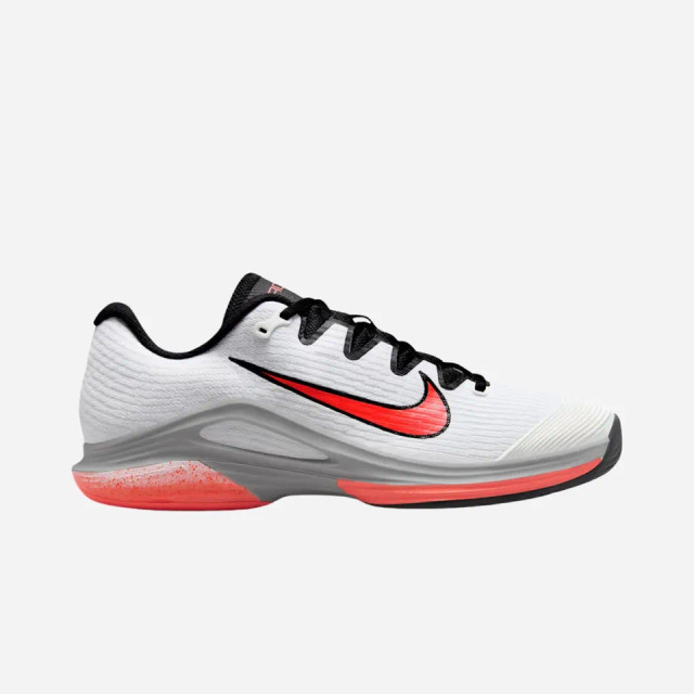 Nike Vapor 12 HC Premium Men's Tennis Shoes - White/Wolf Grey/Hot Lava