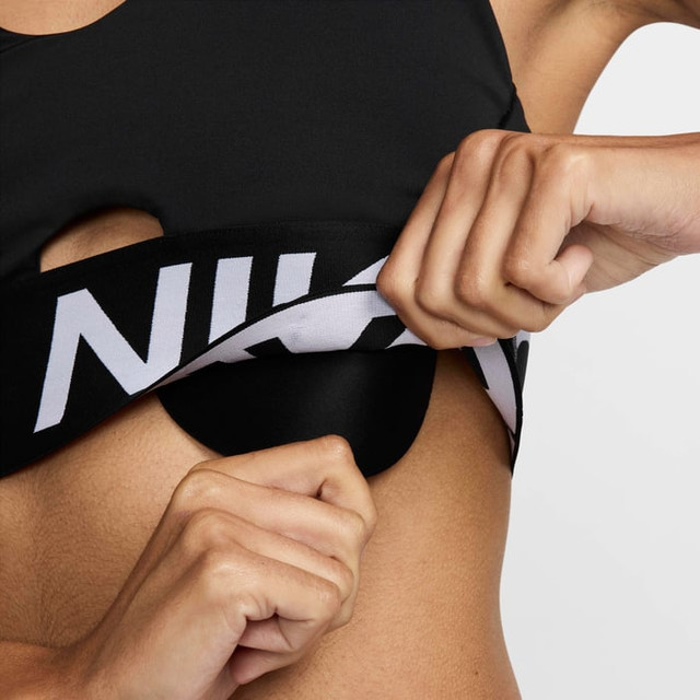 Nike Pro Indy Plunge Women's  Sports Bra - Black/White