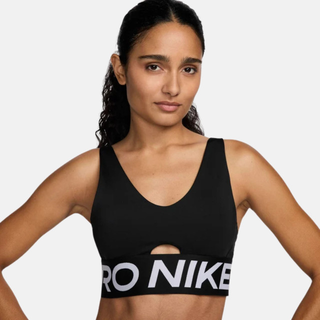 Nike Pro Indy Plunge Women's  Sports Bra - Black/White