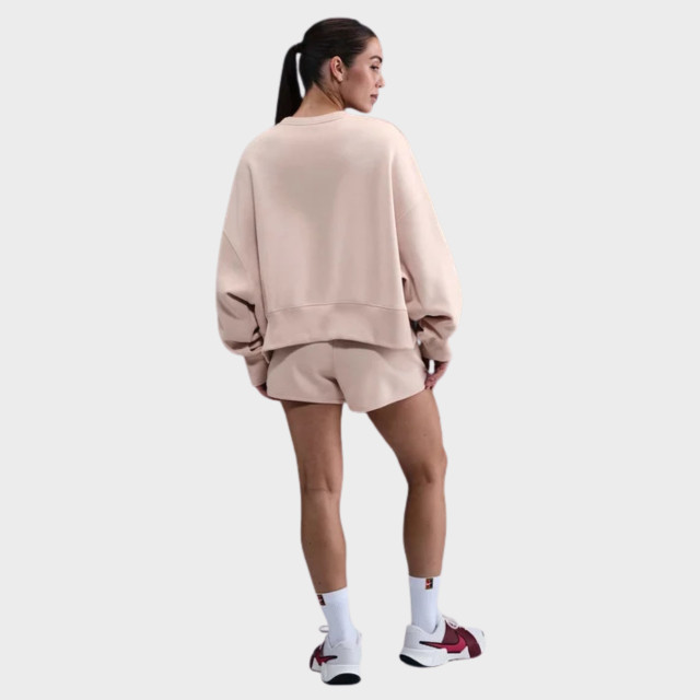 NikeCourt Heritage Phoenix Fleece Oversized Crew Neck Women's Sweatshirt - Silt Red/Red Stardust