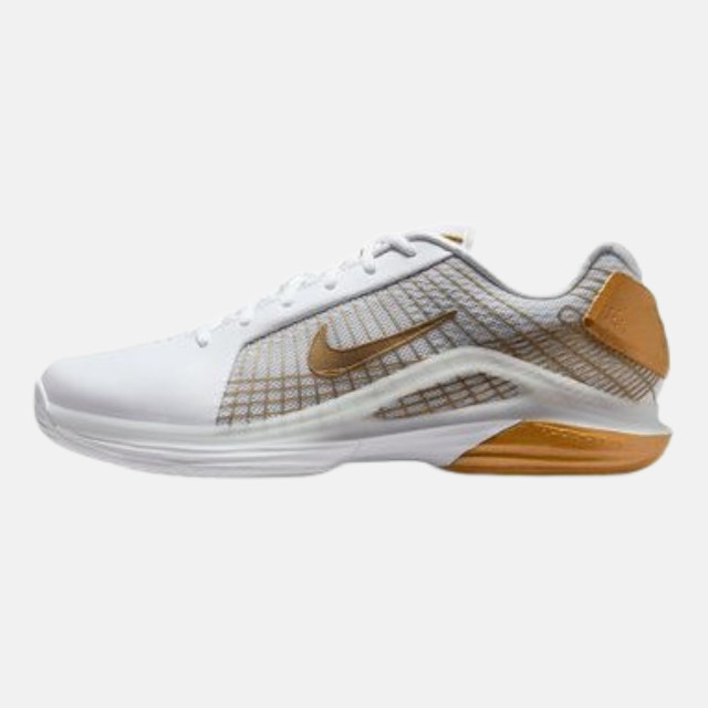 Nike Zoom Vapor 12 Hypersmash Men's Tennis Shoe's - White/Metallic Gold/Pure Platinum
