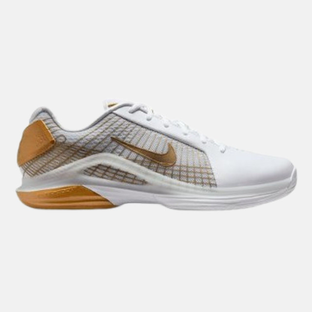 Nike Zoom Vapor 12 Hypersmash Men's Tennis Shoe's - White/Metallic Gold/Pure Platinum