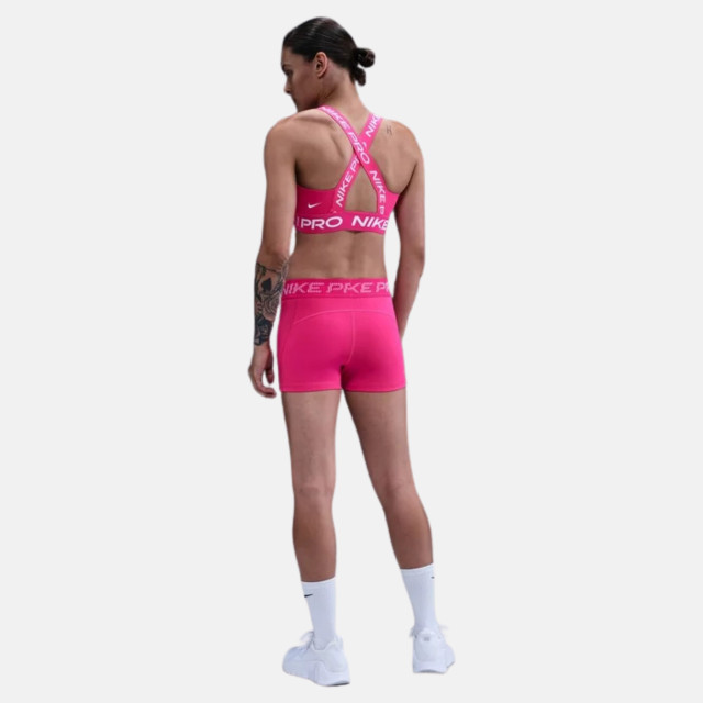 Nike Pro Women's Light-Support Non-Padded Sports Bra - Rush Pink/Rush Pink/White