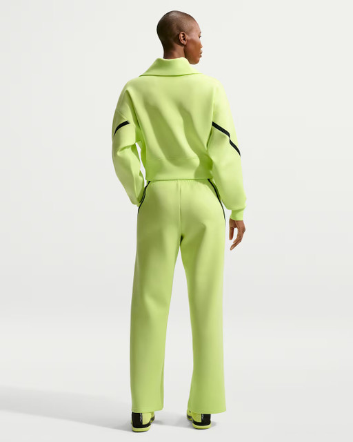 Nike Advantage Women's Dri-FIT Mid-Rise Tennis Trousers - Light Lemon Twist/Black