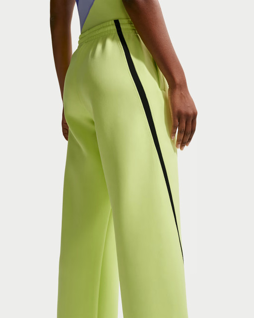 Nike Advantage Women's Dri-FIT Mid-Rise Tennis Trousers - Light Lemon Twist/Black