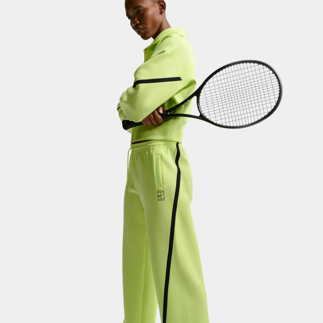 Nike Advantage Women's Dri-FIT Mid-Rise Tennis Trousers - Light Lemon Twist/Black
