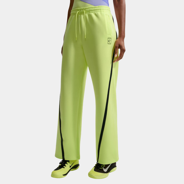Nike Advantage Women's Dri-FIT Mid-Rise Tennis Trousers - Light Lemon Twist/Black