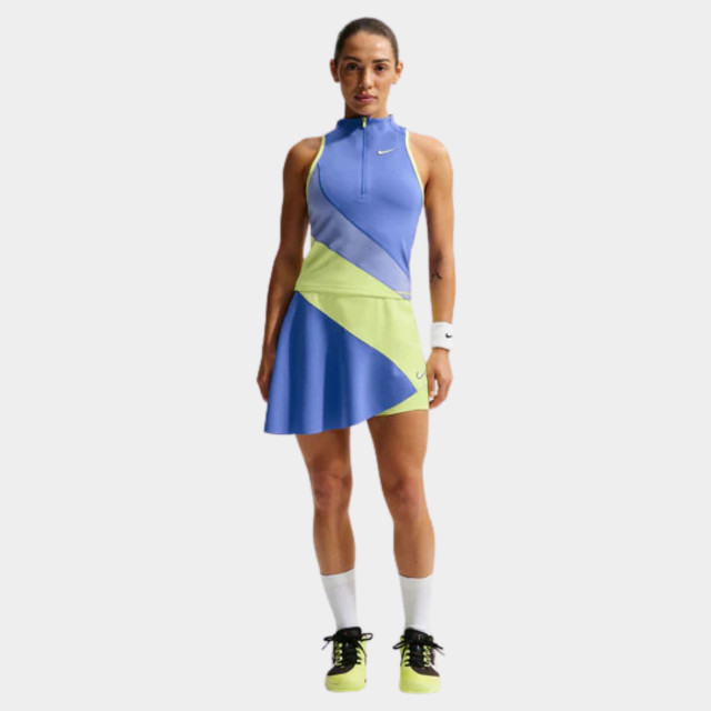 NikeCourt Slam Women's Tank Top - Sapphire/Light Thistle/Light Lemon Twist/White