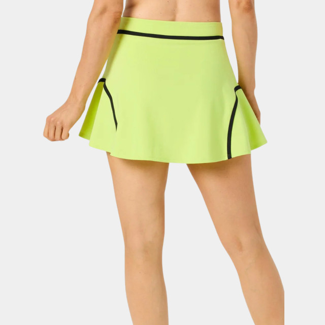NikeCourt Slam Women's Dri-FIT High-Rise Tennis Skirt - Light Lemon Twist/Black