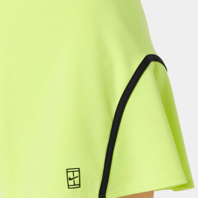 NikeCourt Slam Women's Dri-FIT High-Rise Tennis Skirt - Light Lemon Twist/Black
