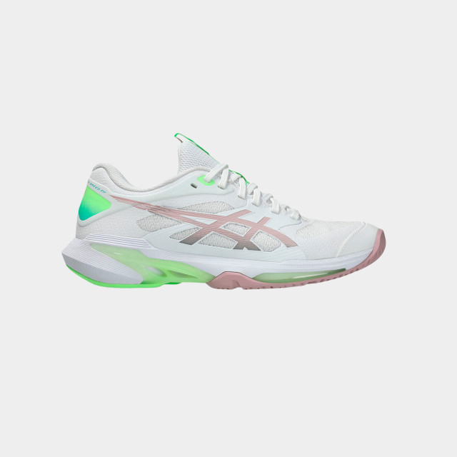 Asics Solution Speed FF 4 Women Tennis Shoes - White/ Morganite