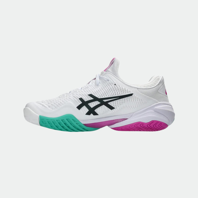 Asics Court FF 3 Men Tennis Shoes - White/ Digital Sakura