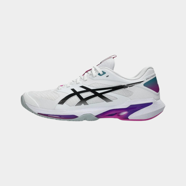 Asics Solution Speed FF 4 Men Tennis Shoes - White/ Digital Sakura
