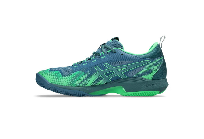 Asics Sonicsmash FF Men Padel Shoes- Saba Blue/ Vital Green