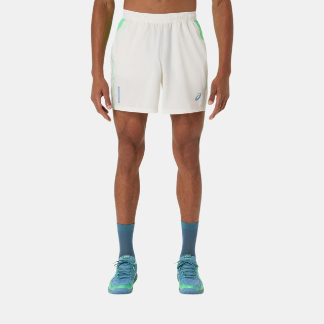 Asics Padel Court 7In Men Short - Cream/ Vital Green