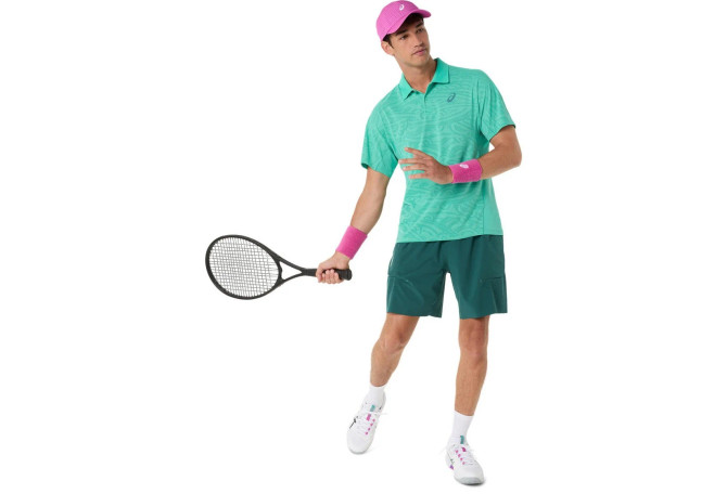 Asics Match Jacquard Polo SS Men's Polo - Aurora Green