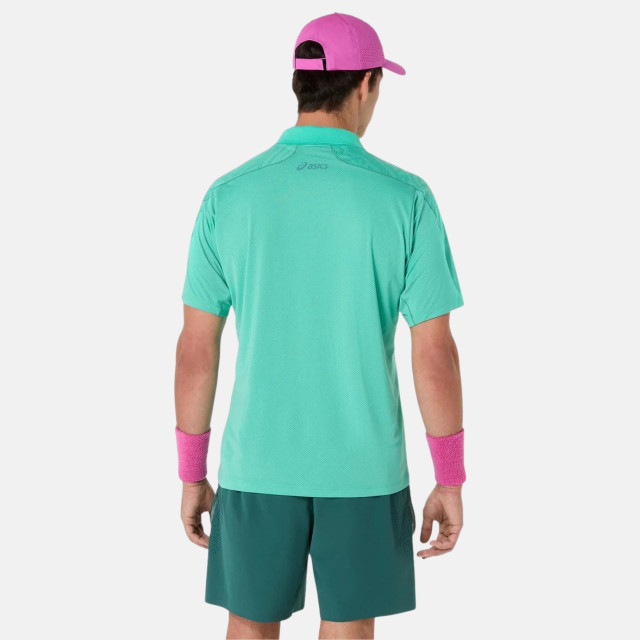 Asics Match Jacquard Polo SS Men's Polo - Aurora Green