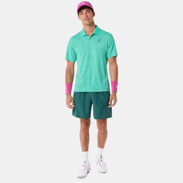Asics Match Jacquard Polo SS Men's Polo - Aurora Green