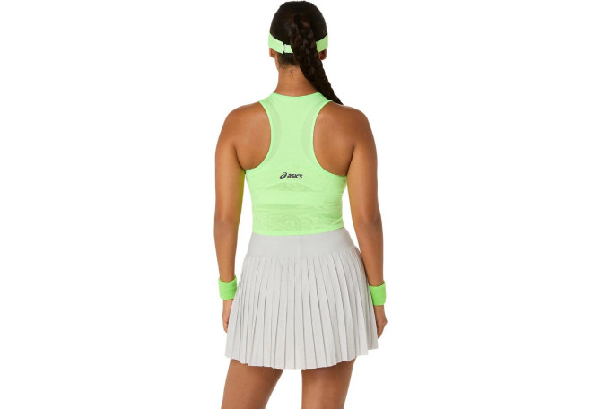 Asics Match Jacquard Crop Women Tank Top - Illuminate Green