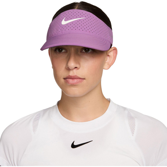 Nike Dri-FIT ADV Ace Tennis Visor - Lt Magenta/ Anthracite/ White