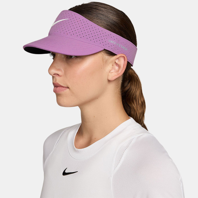 Nike Dri-FIT ADV Ace Tennis Visor - Lt Magenta/ Anthracite/ White