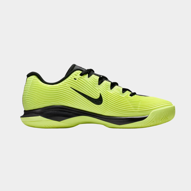 Nike Vapor 12 Women's Hard Court Tennis Shoes -  Black/Light Lemon Twist/Blue Ribbon Heather/White