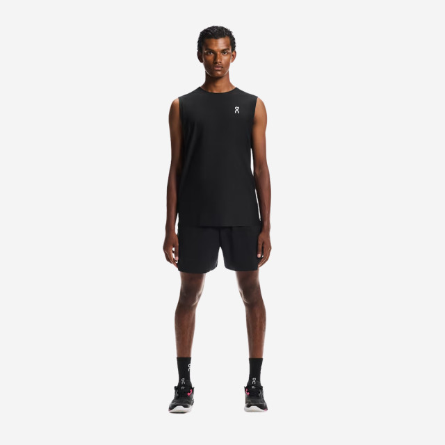 On Court Men's Tennis Tank - Black