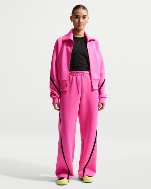 Nike Advantage Women's Dri-FIT Full-Zip Tennis Jacket - Laser Fuchsia/Black