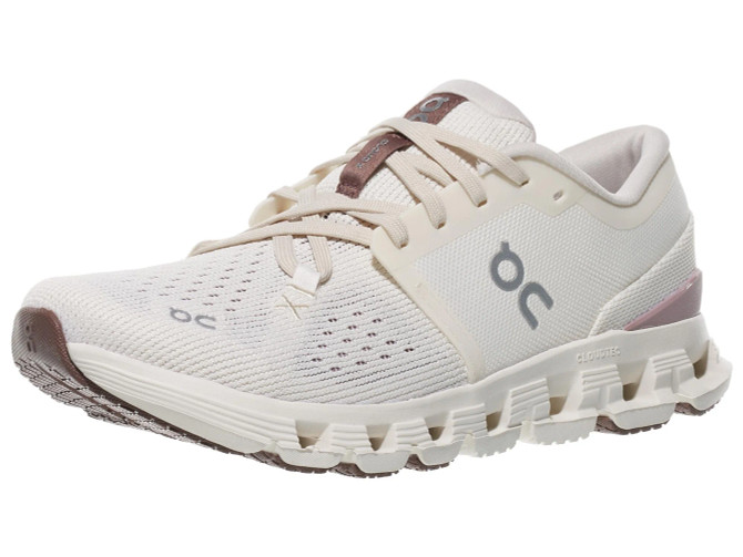 On Cloud X 4 Women's Shoes - Ivory/Heron